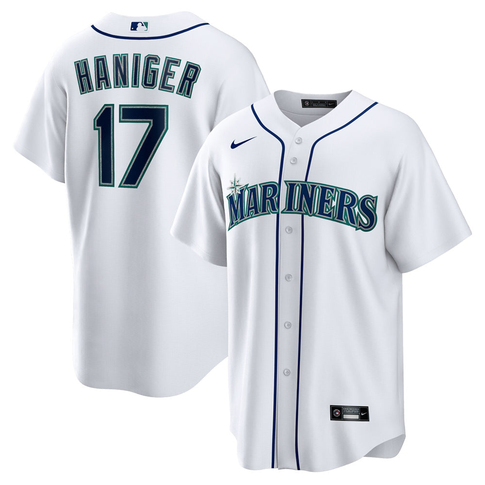 Men's Seattle Mariners Mitch Haniger Home Player Name Jersey - White