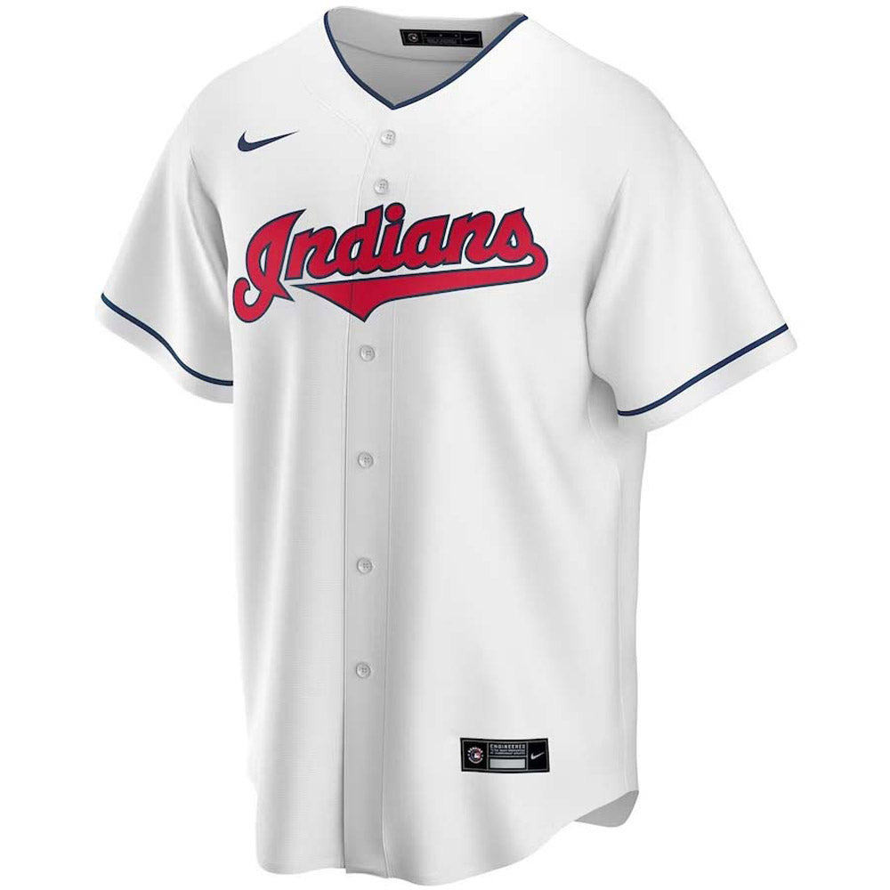 Youth Cleveland Indians Francisco Lindor Replica Home Jersey - White